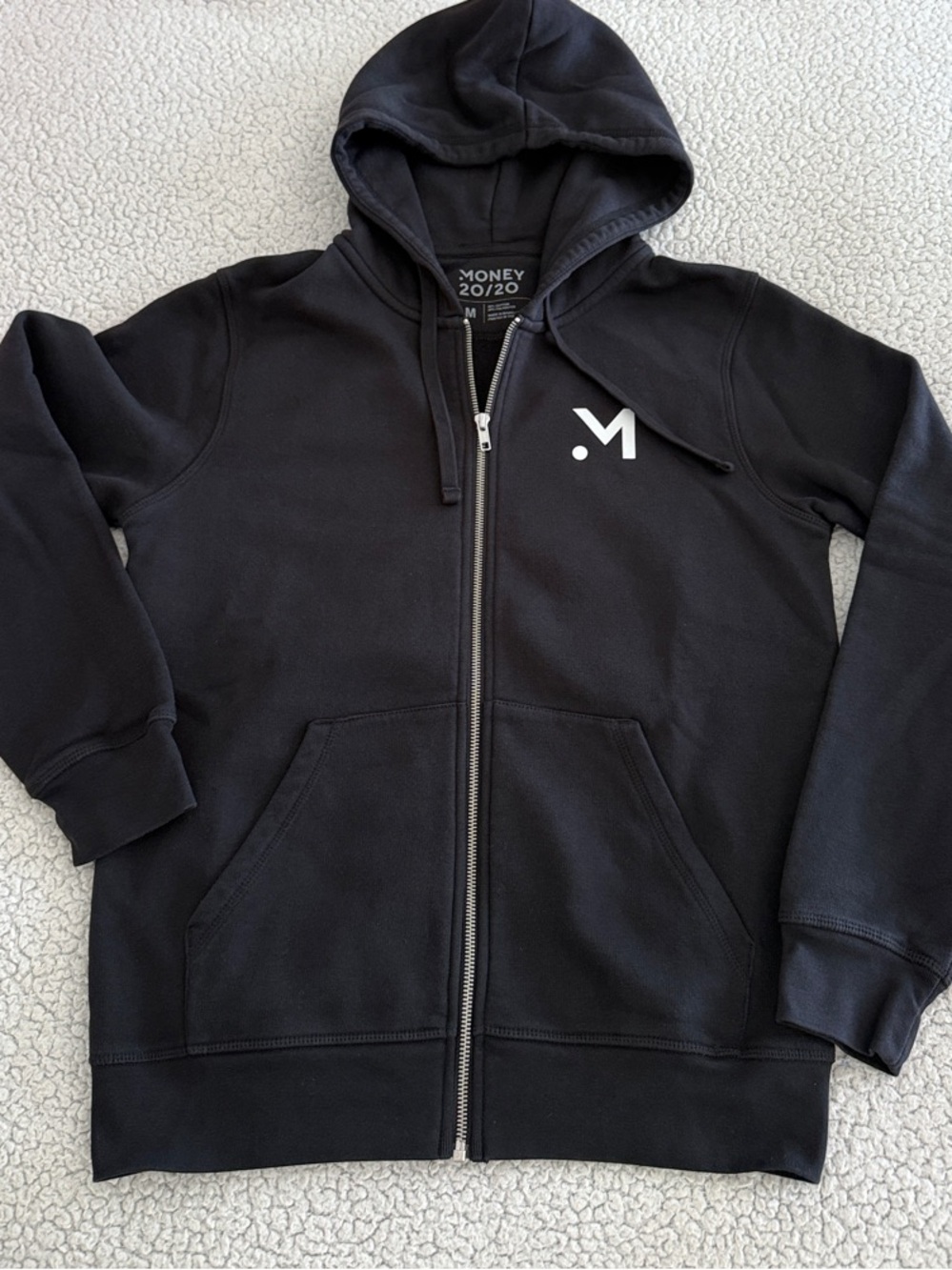 Men's Black Zip Hoodie Jacket
